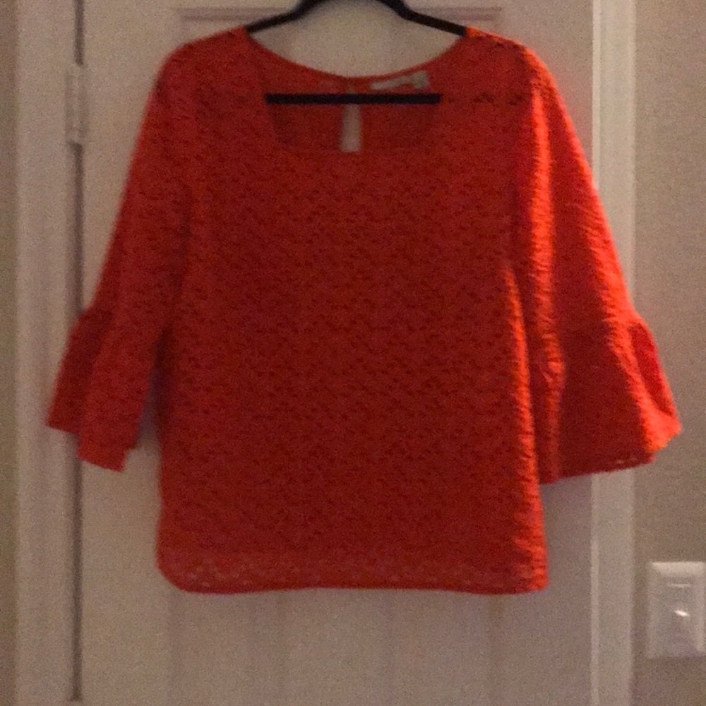 Beautiful eyelet trendy shirt